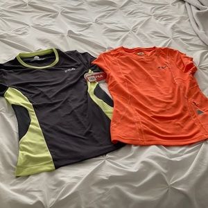 Two Fila Sport Athletic Tops